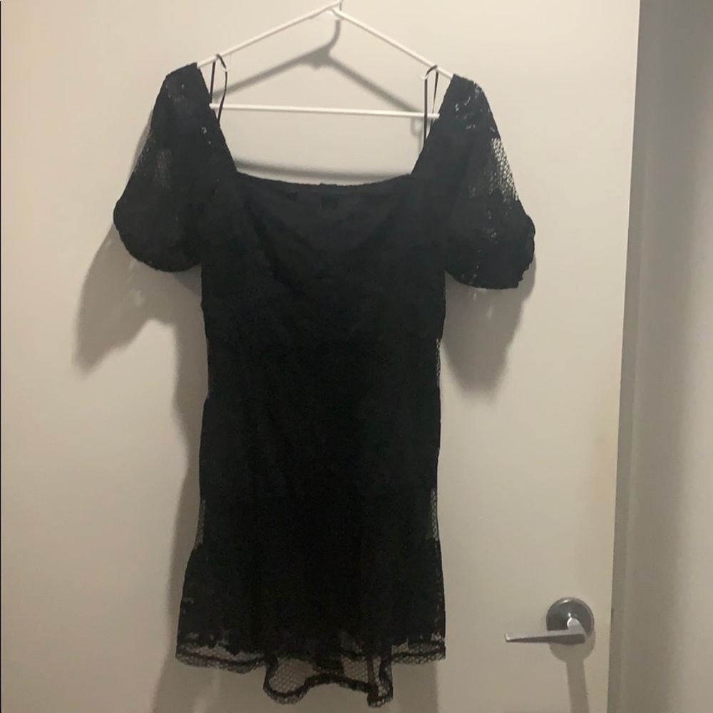 Free People Black Lace Dress